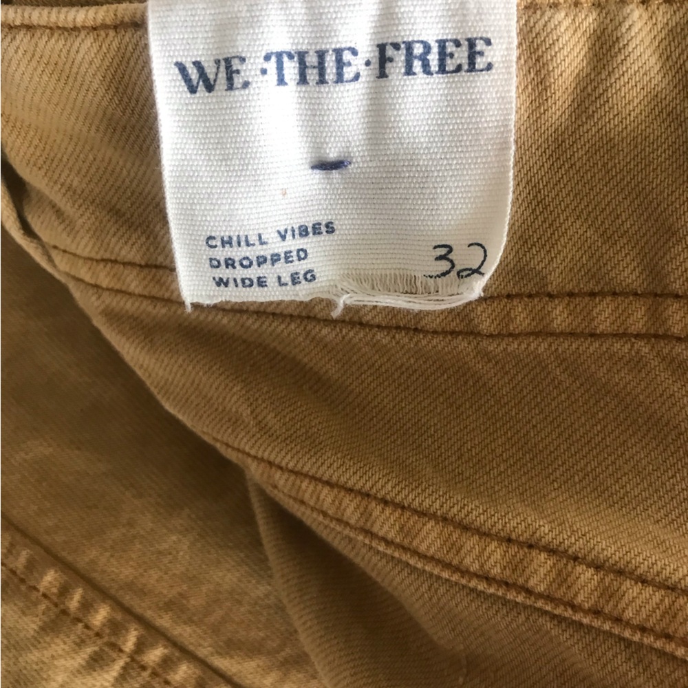 We The Free Womens Tan Barrel pants